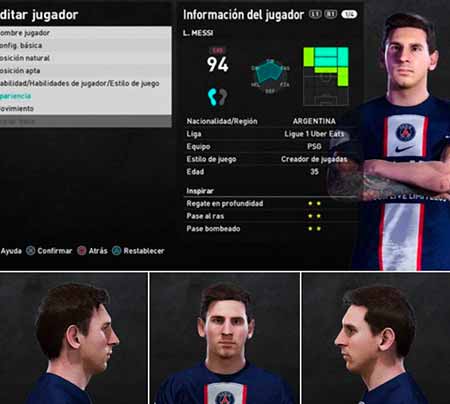 PES 2021 Messi Face (New Look)