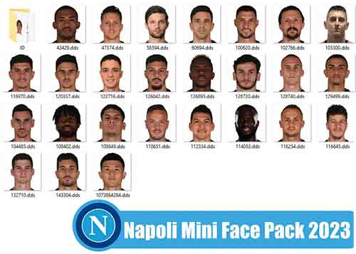 PES 2021 Napoli Minifaces 2023