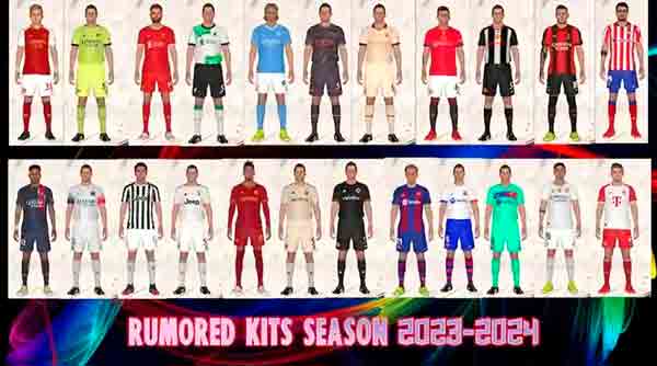 PES 2017 New Kits Season 2023-24