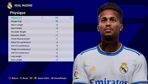 PES 2021 Éder Militão Face #30.03.23