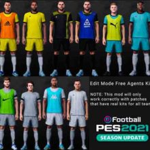 PES 2021 Free Agent Kits 2023