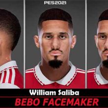 PES 2021 William Saliba Face 2023