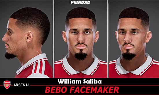 PES 2021 William Saliba Face 2023