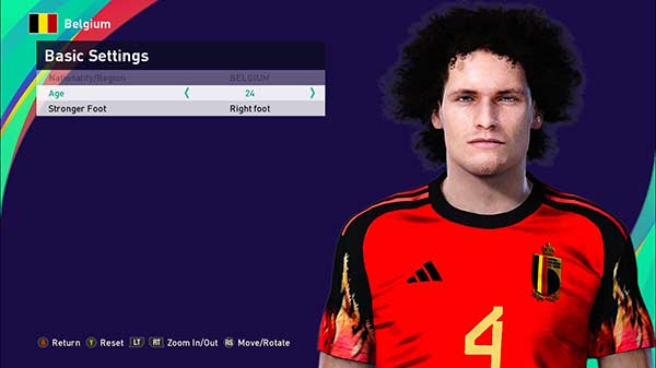 PES 2021 Wout Faes Face