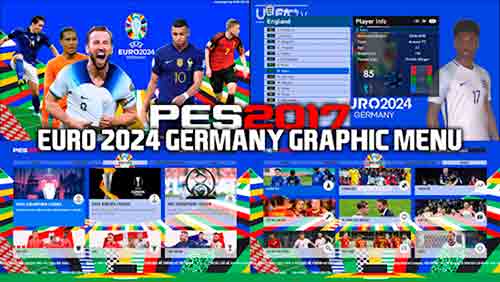 PES 2017 Euro 2024 Graphic Menu