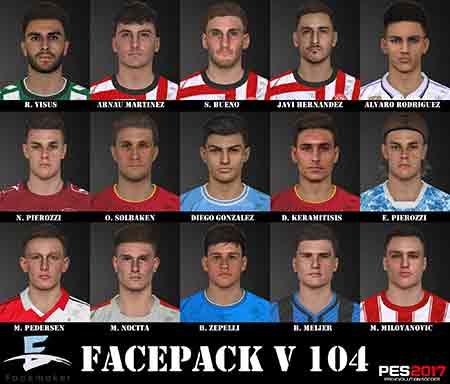 PES 2017 Facepack v104