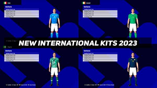 PES 2017 National Teams Kits 2023