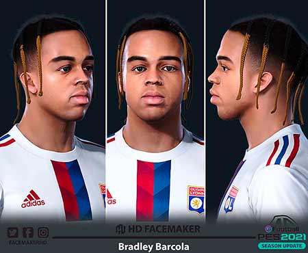 PES 2021 Bradley Barcola Face 2023