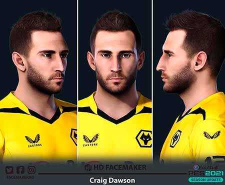 PES 2021 Craig Dawson Face