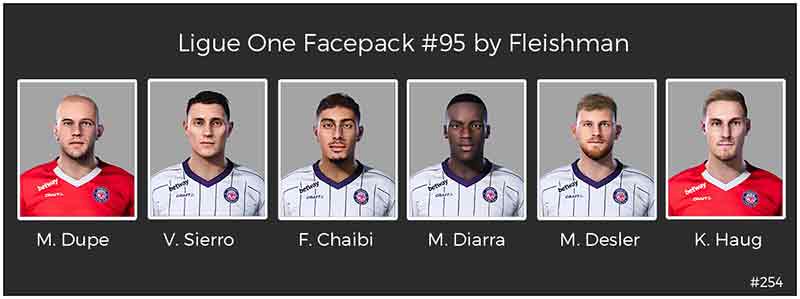 PES 2021 Ligue 1 Facepack v95