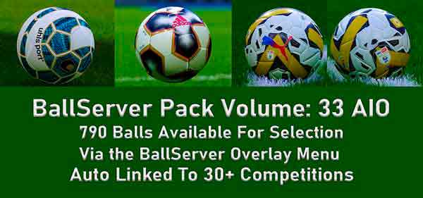 PES 2021 BallServer Pack v33 AIO