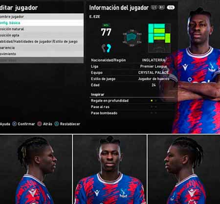 PES 2021 Eberechi Eze Face v2 by Valentinlgs10, patches & mods