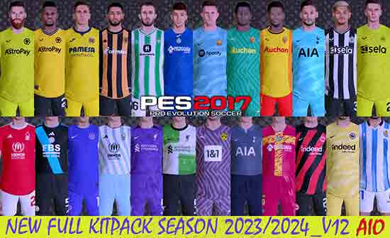 PES 2017 New Kits 2023-24 Update v12