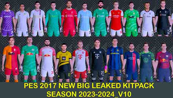 PES 2017 New Kits 2024 Update v10