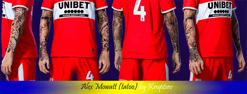 PES 2021 Alex Mowatt Tattoo