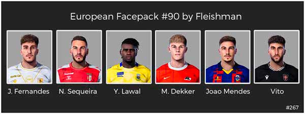 PES 2021 European Facepack v90