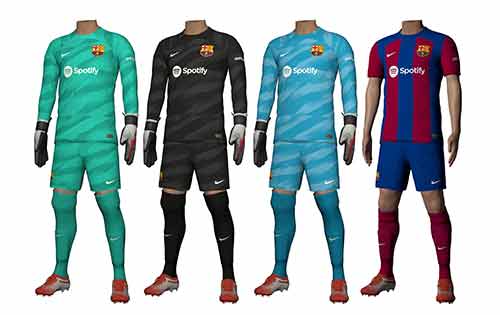 PES 2021 FC Barcelona Kits 2024 (PNG)