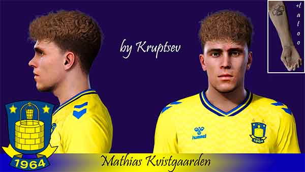 PES 2021 Mathias Kvistgaarden Face