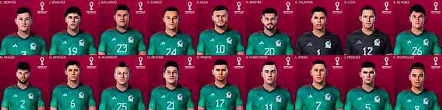 PES 2021 Mexico NT WC 2022 Facepack