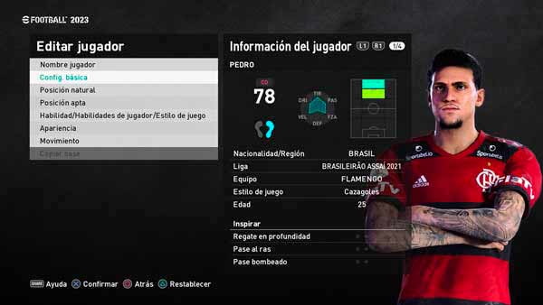 PES 2021 New Look Pedro 2023