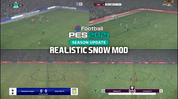 PES 2021 Realistic Snow Turf Mod From FIFA 23