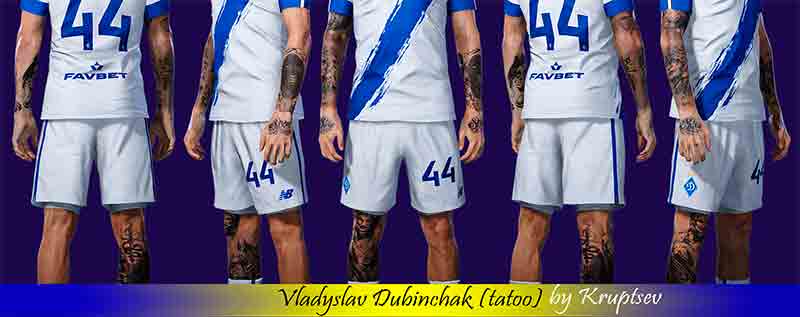 PES 2021 Vladyslav Dubinchak Tattoo