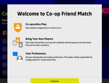 eFootball 2.6.0 update – how are co-op matches organized?