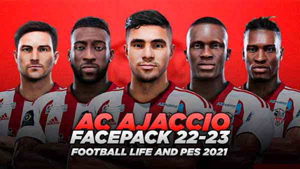PES 2021 AC Ajaccio Facepack 2023