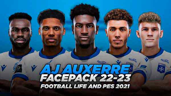 PES 2021 AJ Auxerre Facepack 2023