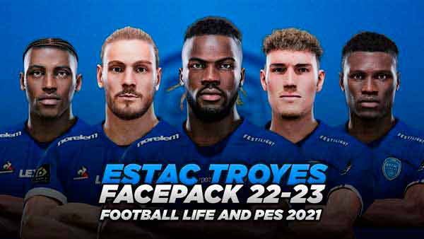 PES 2021 ESTAC Troyes Facepack 2023