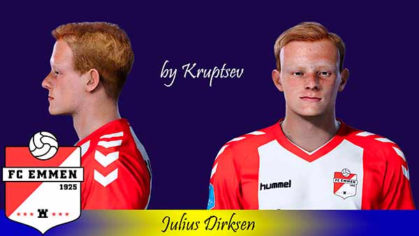 PES 2021 Julius Dirksen Face