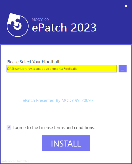 eFootball 2023 Patch V2.0 PC Install
