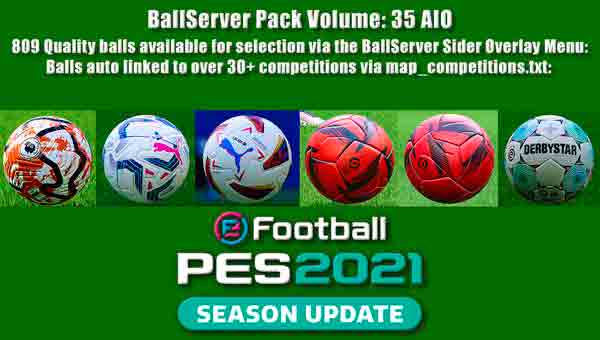 PES 2021 BallServer Pack v35 AIO