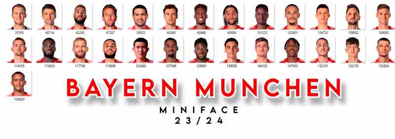 PES 2021 Bayern Munchen Minifaces 2023