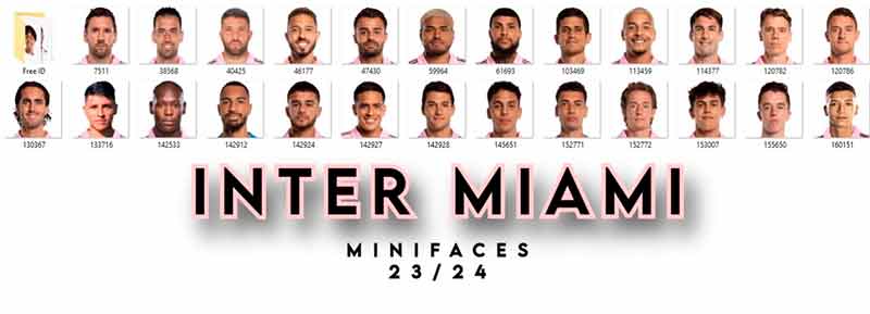 PES 2021 Inter Miami CF Minifaces 2023