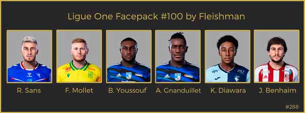PES 2021 Ligue 1 Facepack v100