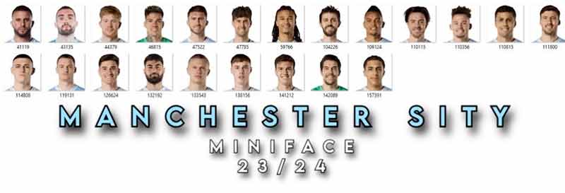 PES 2021 Manchester City Miniface 23-24