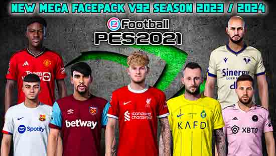 PES 2021 New Mega Facepack v92