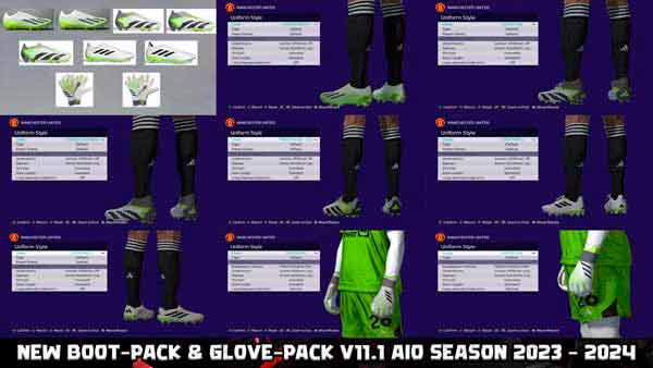 PES 2021 Update Boots and Gloves v11.1