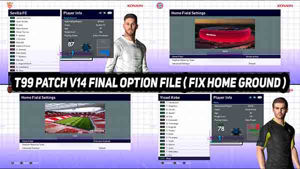 PES 2017 t99 Patch v14 OF FIX