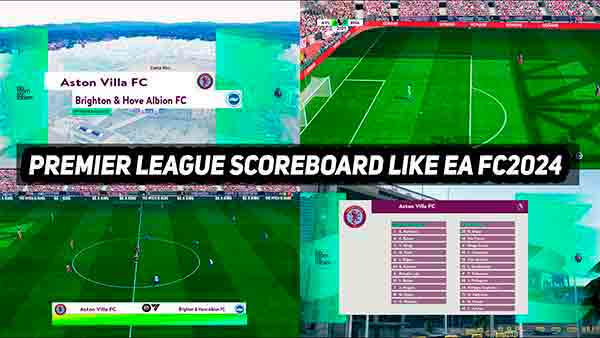 PES 2017 EPL Scoreboard Like EA FC 2024