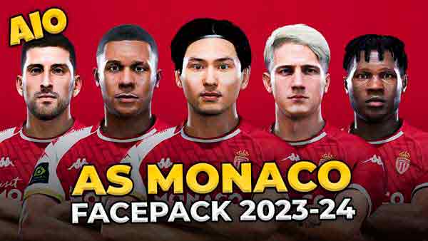 PES 2021 AS Monaco Facepack 2023/24