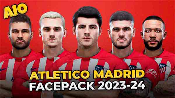 PES 2021 Atletico Madrid Faces 2023/24