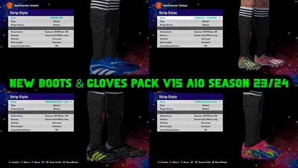 PES 2021 Boots & Glovespack v15 AIO