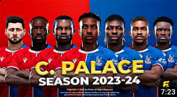PES 2021 Crystal Palace FC Faces 2023/24