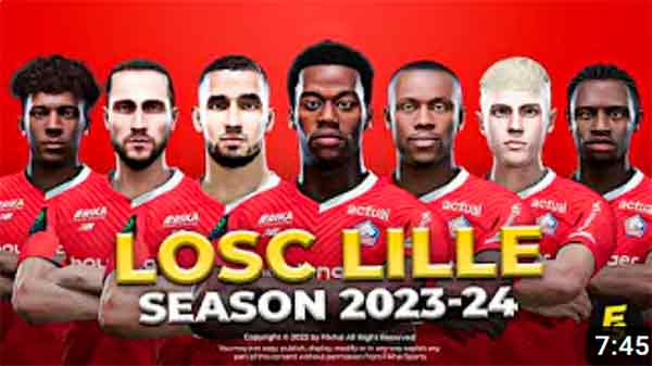 PES 2021 LOSC Lille Faces 2023/24