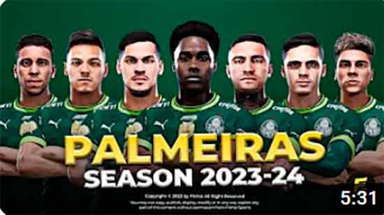 PES 2021 SE Palmeiras Facepack 2023-24