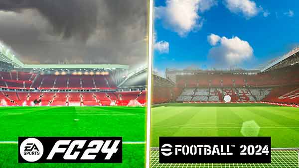 eFootball 2024 vs EA SPORTS FC 24 (Stadiums)