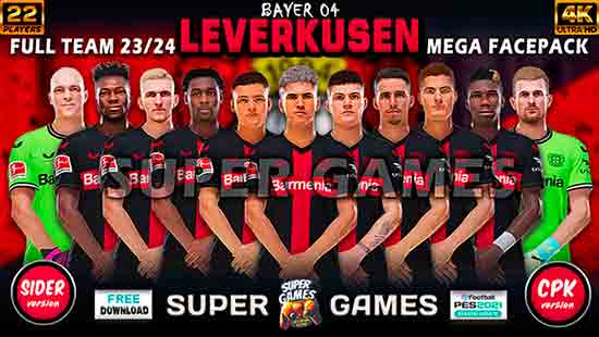 PES 2021 Bayer 04 Full Faces 2023