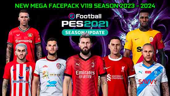 PES 2021 Facepack v119 Season 2023